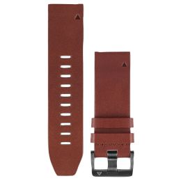 GARMIN 010-12496-05 fenix(R) 5S QuickFit(TM) Leather Watch Band (22mm; Brown)