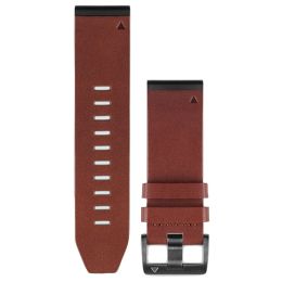 GARMIN 010-12517-04 fenix(R) 5S QuickFit(TM) Leather Watch Band (26mm; Brown)